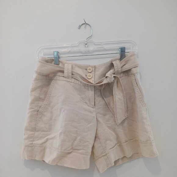 NWOT Ann Taylor Linen Cotton Shorts - Sz 2 - Picture 1 of 4